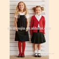 black pocket jersey pinafore, primary school uniform, pinafore dress